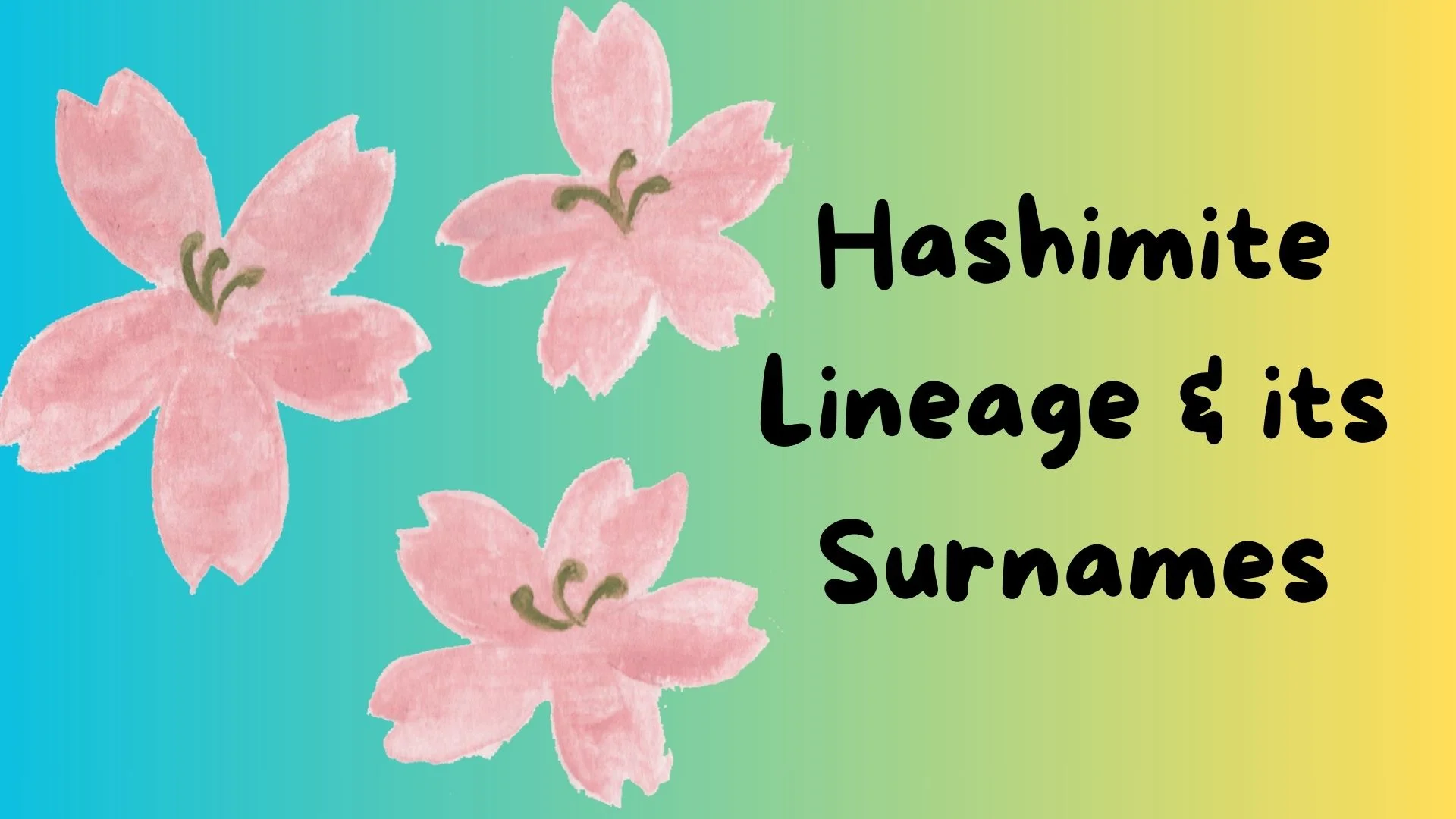 Hashimite Lineage & its Surnames